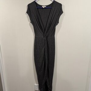 Casual Gray Maxi Dress